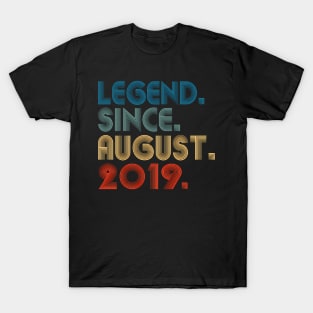 5 Legend Since August 2019 5Th T-Shirt